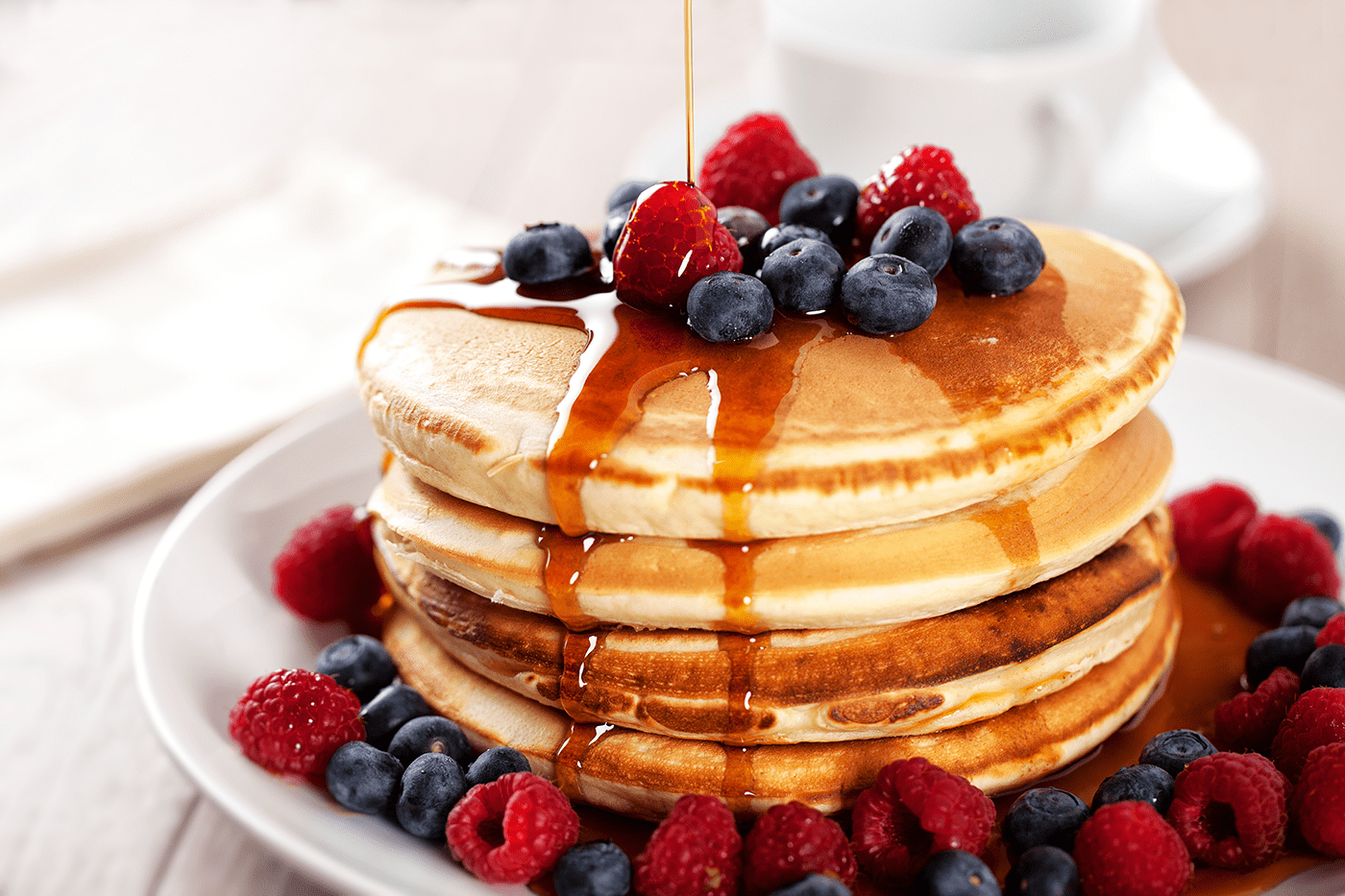 Pancakes de Banana e Canela